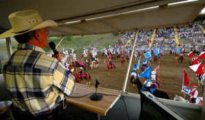 Four teams of Westernaires in a public performance